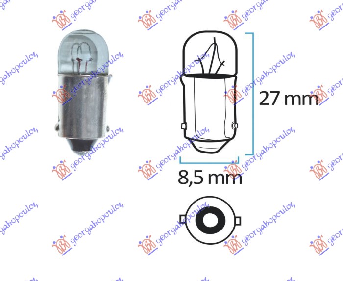 SIJALICA 24V 3W BA9                     