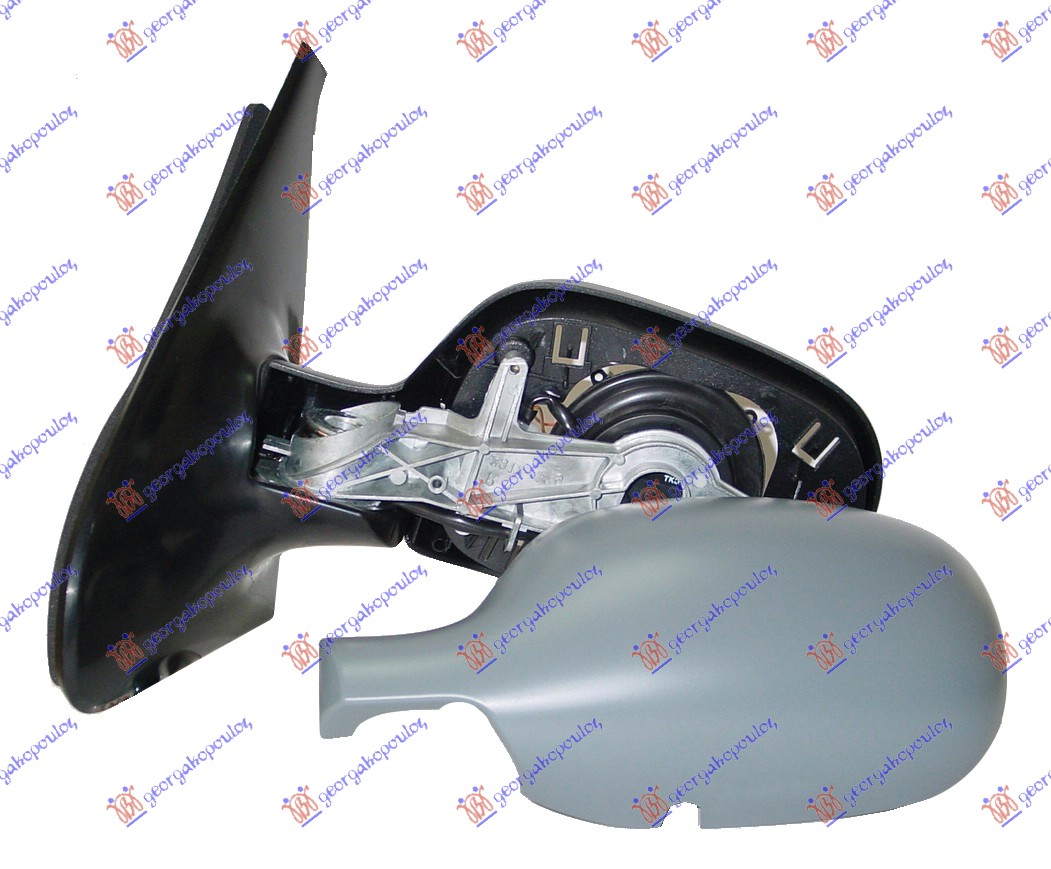 RETROVIZOR ELEKTRICNI SA GREJACEM (A KVALITET) (ASFERICNO STAKLO) - LEVO