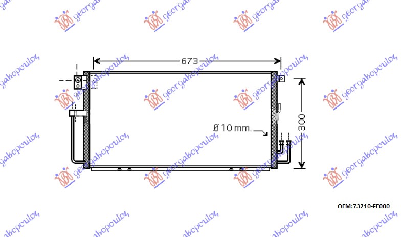 HLADNJAK KLIME 2.0 WRX (65x31x16) 00-02