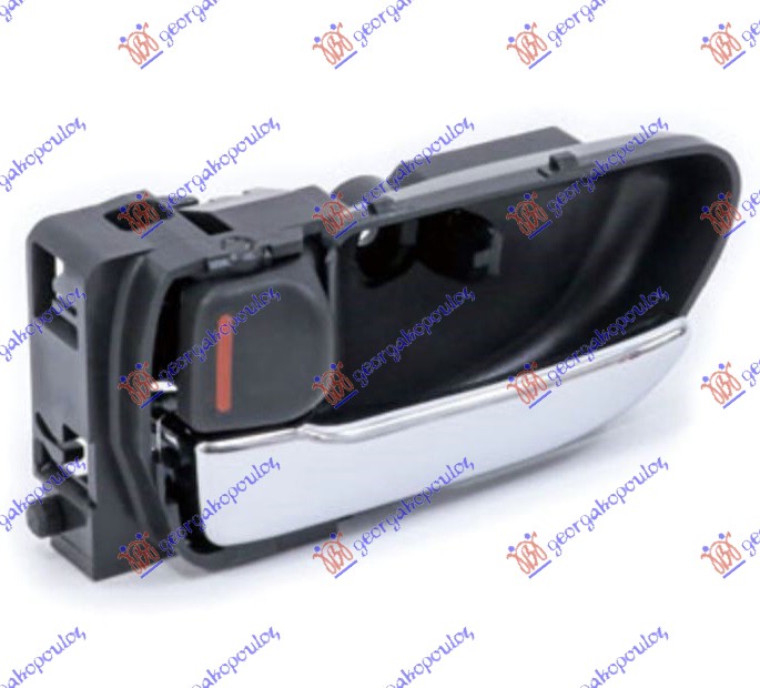 KVAKA PREDNJIH/ZADNJIH VRATA UNUTRASNJA HROM/CRNA - LEVO