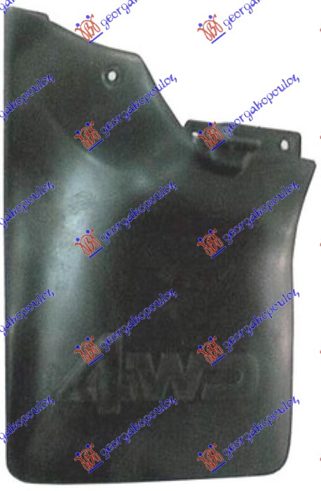 ZASTITA OD BLATA (ZAVESICA) ZADNJA (4WD) - LEVO