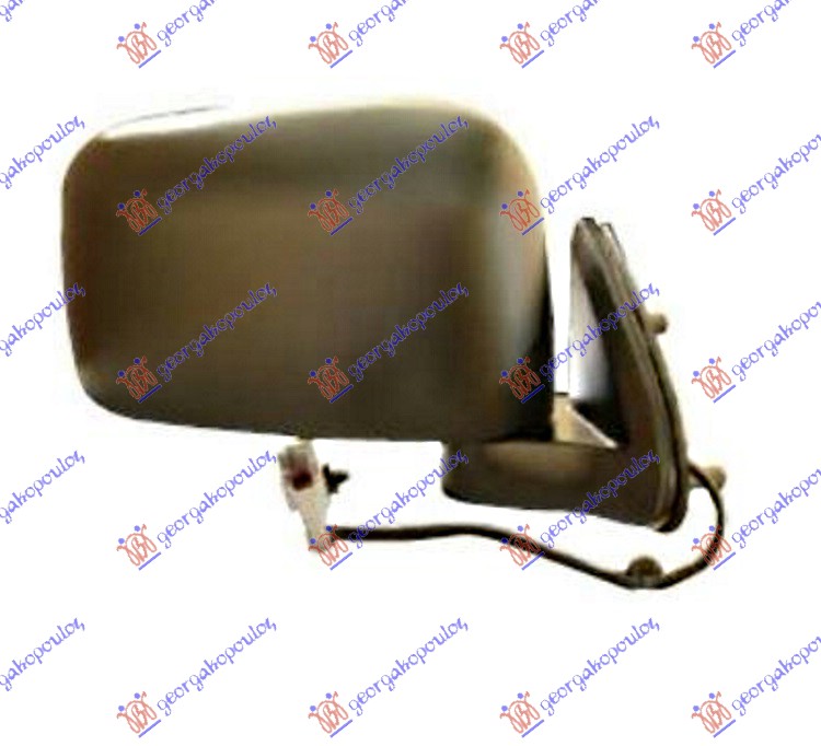 RETROVIZOR ELEKTRICNI CRNI (DUPLA KABINA/4 VRATA) (KONVEKSNO STAKLO) - DESNO