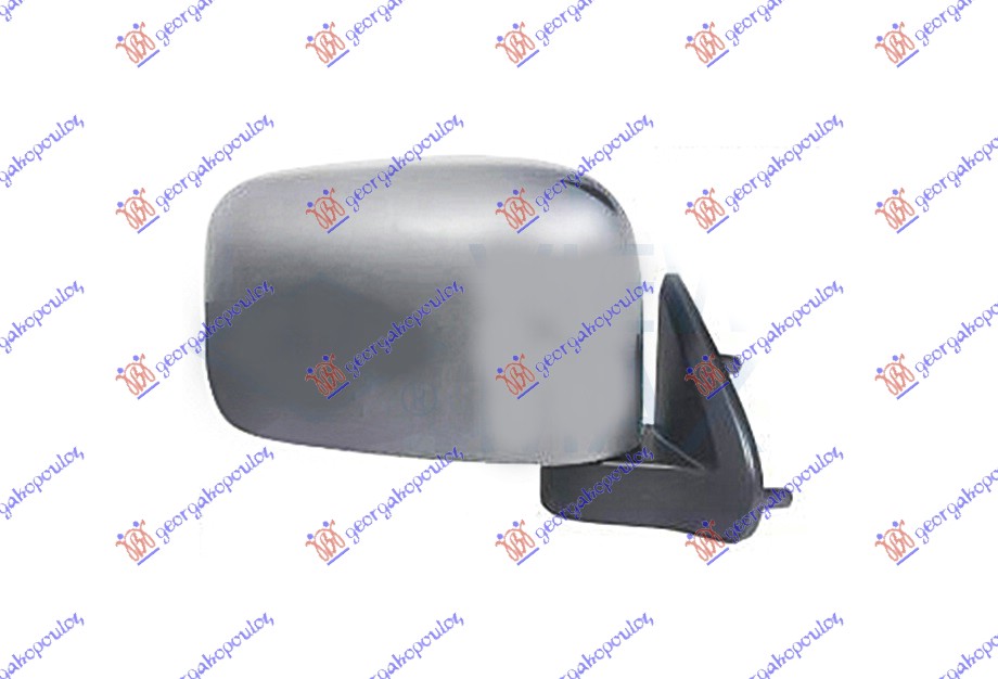 RETROVIZOR ELEKTRICNI HROM (DUPLA KABINA/4 VRATA) (A KVALITET) (KONVEKSNO STAKLO - DESNO