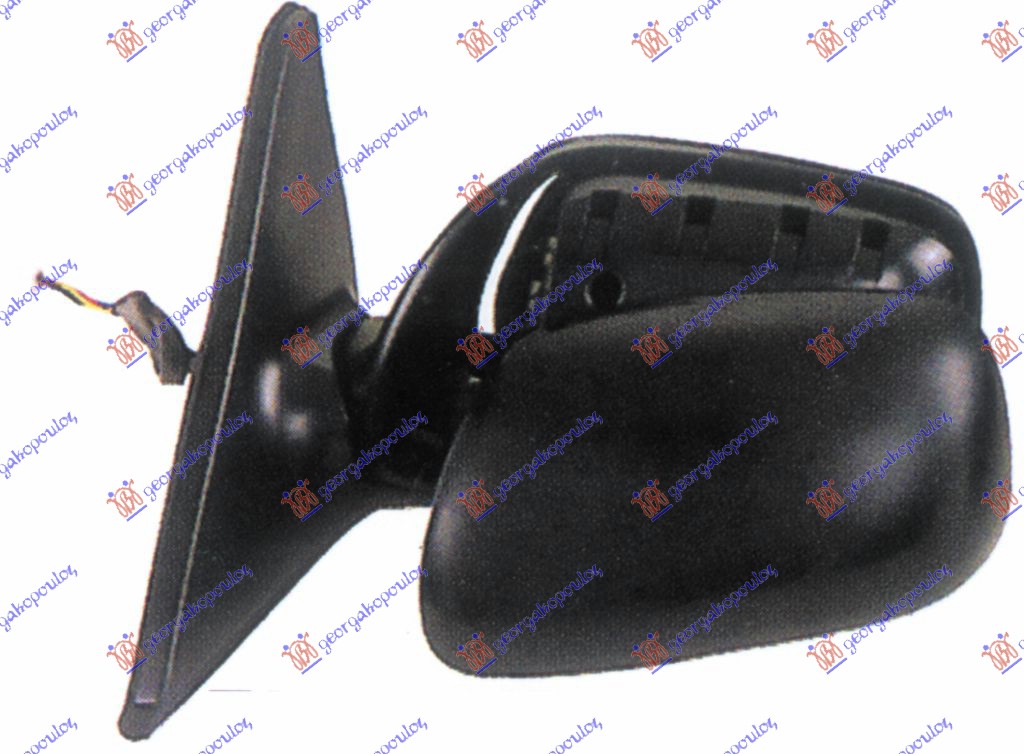 RETROVIZOR ELEKTRICNI SA GREJACEM (A KVALITET) (KONVEKSNO STAKLO) - LEVO