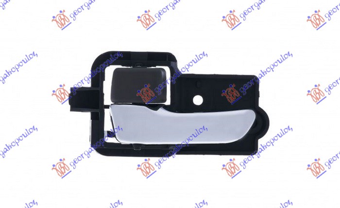 KVAKA PREDNJIH/ZADNJIH VRATA UNUTRASNJA HROM/SIVA - LEVO