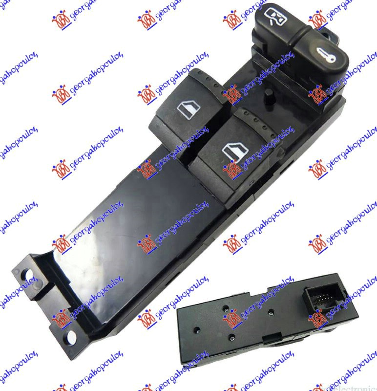 PREKIDAC U PREDNJIM VRATIMA (2 TASTERA) (ZELENO SVETLO) (6/9 PIN) - LEVO