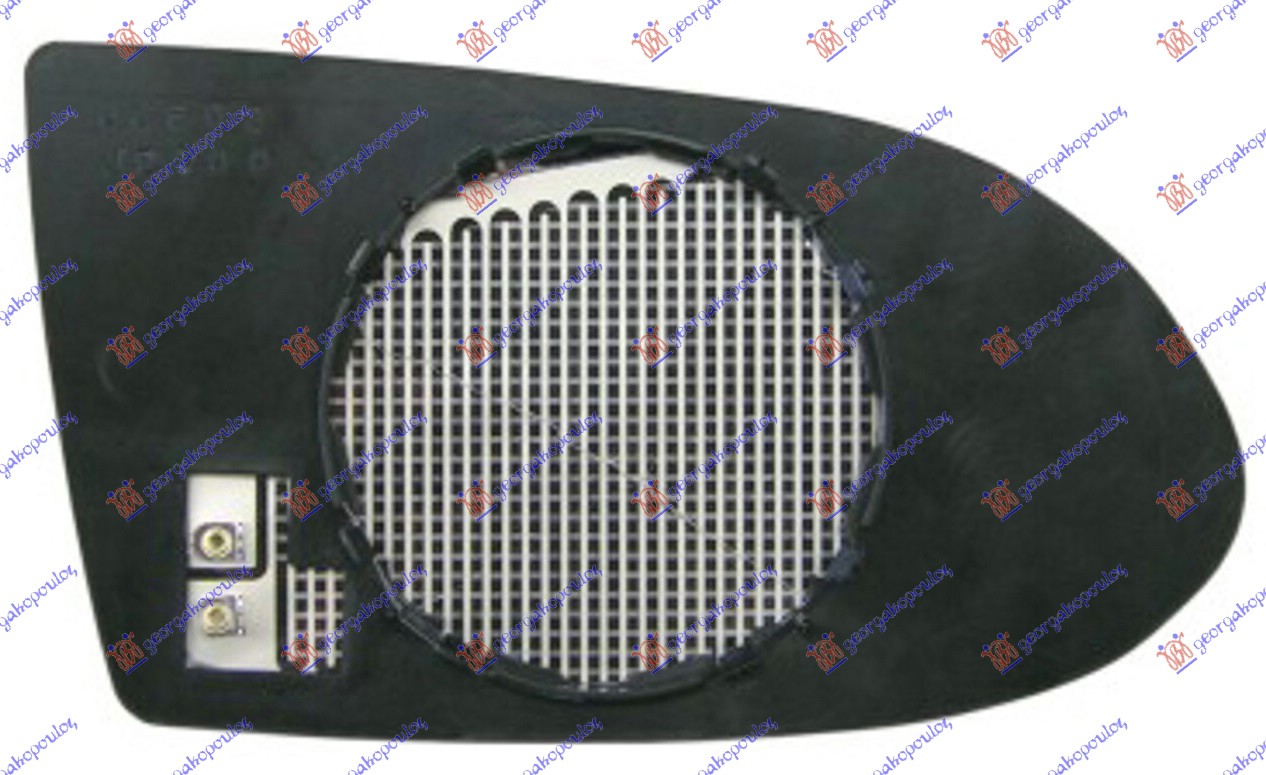STAKLO RETROVIZORA SA GREJACEM 02- (ASFERICNO)