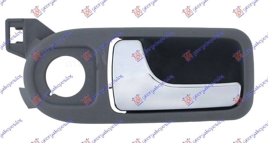 KVAKA PREDNJIH VRATA UNUTRASNJA HROM/SIVA - LEVO