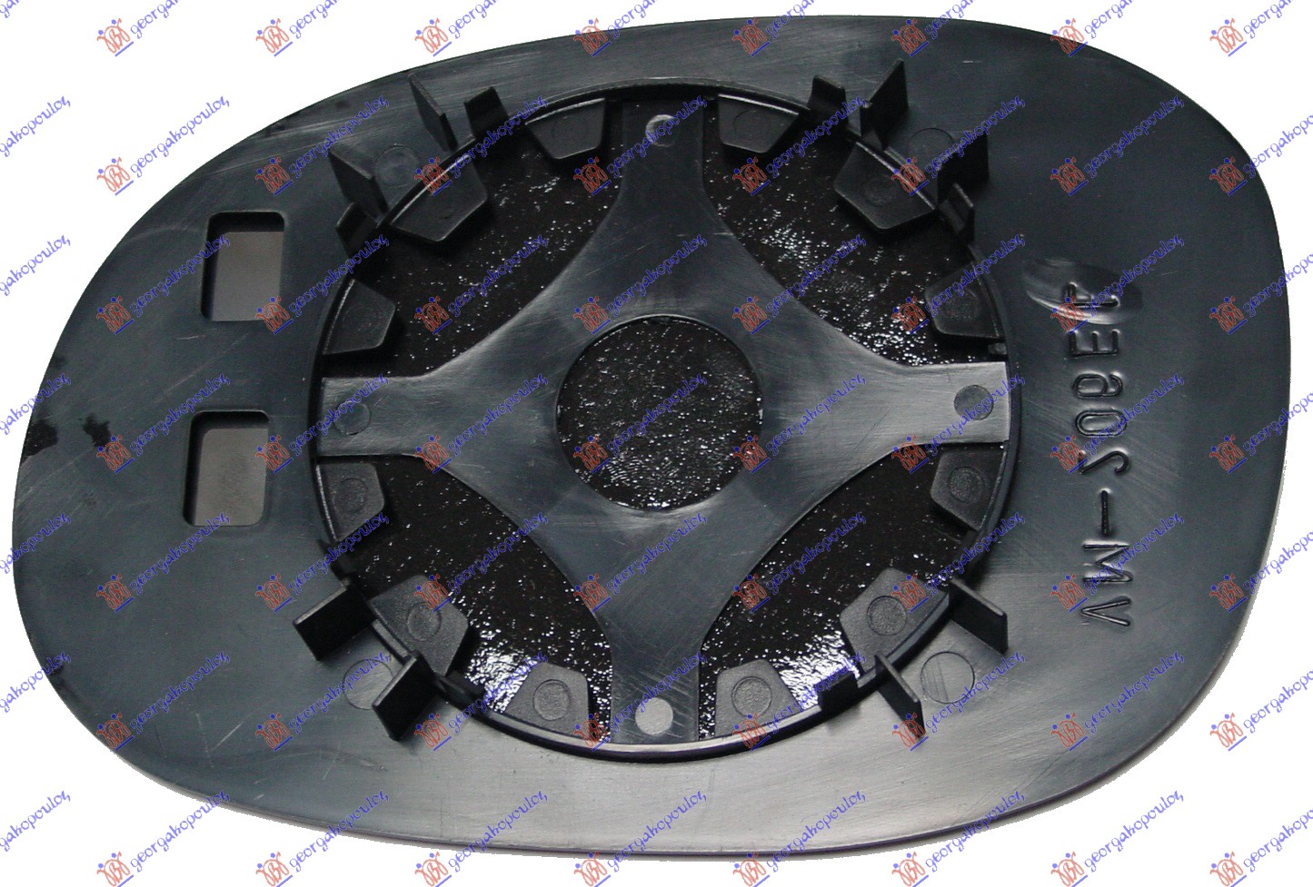 STAKLO RETROVIZORA SA GREJACEM (KONVEKSNO) - DESNO