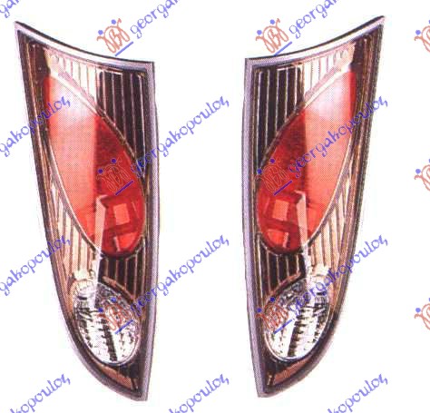 STOP LAMPA TUNING SET CRNA-Focus(98-04)