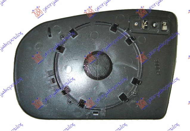 STAKLO RETROVIZORA SA GREJACEM (ASFERICNO) - DESNO