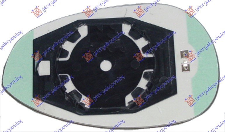 STAKLO RETROVIZORA SA GREJACEM (KONVEKSNO) - DESNO