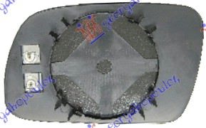 STAKLO RETROVIZORA SA GREJACEM PLAVO (KONVEKSNO) - DESNO