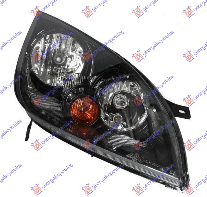 FAR ELEKTRICNI CRNI OKVIR - DESNO