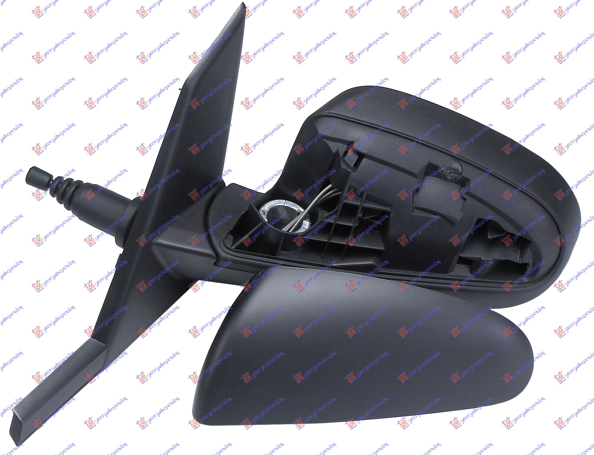 RETROVIZOR MEHANICKI SA SAJLOM PM (A KVALITET) (ASFERICNO STAKLO) - LEVO