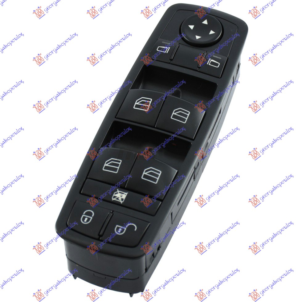 PREKIDAC U PREDNJIM VRATIMA (CRNI) (4 TASTERA) (3 PIN) - LEVO