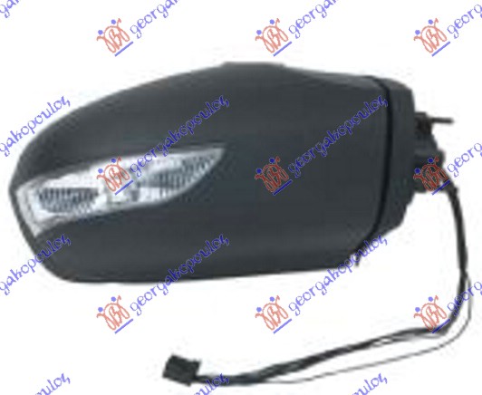 RETROVIZOR (SA POKLOPCEM) ELEKTRICNI SA GREJACEM (MIGAVAC) -08 (A KVALITET) (ASF - DESNO