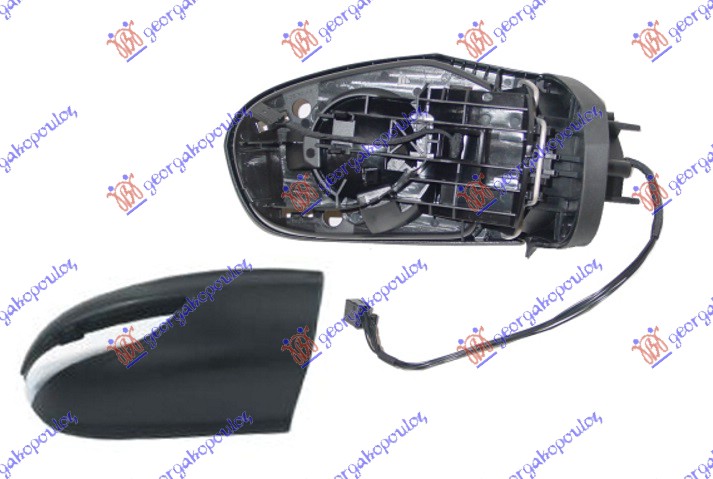 RETROVIZOR ELEKTRICNI SA GREJACEM (ELEKTRO-SKLOPIV) (MIGAVAC) -08 (A KVALITET) ( - DESNO