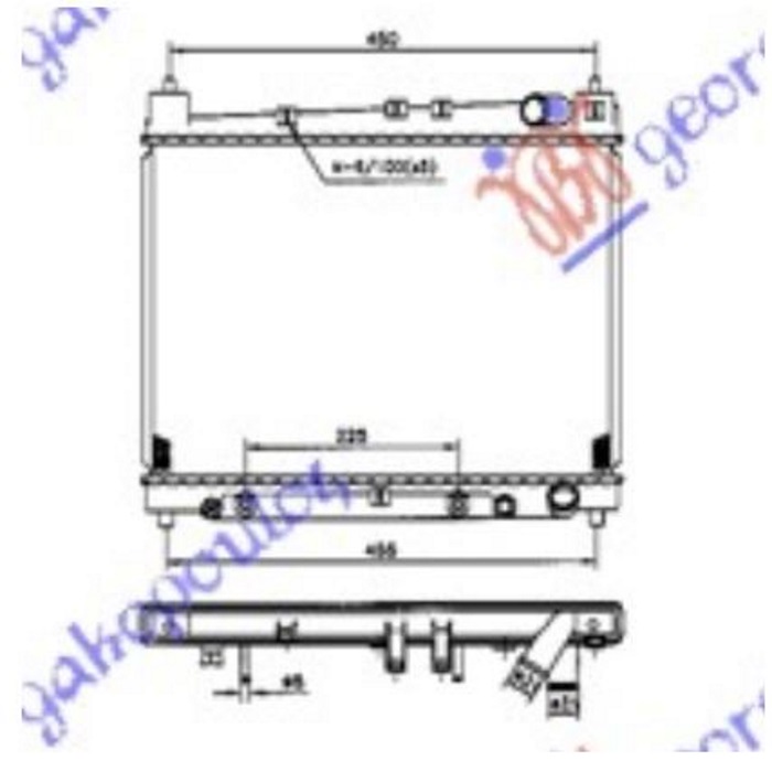 HLADNJAK MOTORA 1.3/1.5 (AUTO) (35x49) (KOYO)