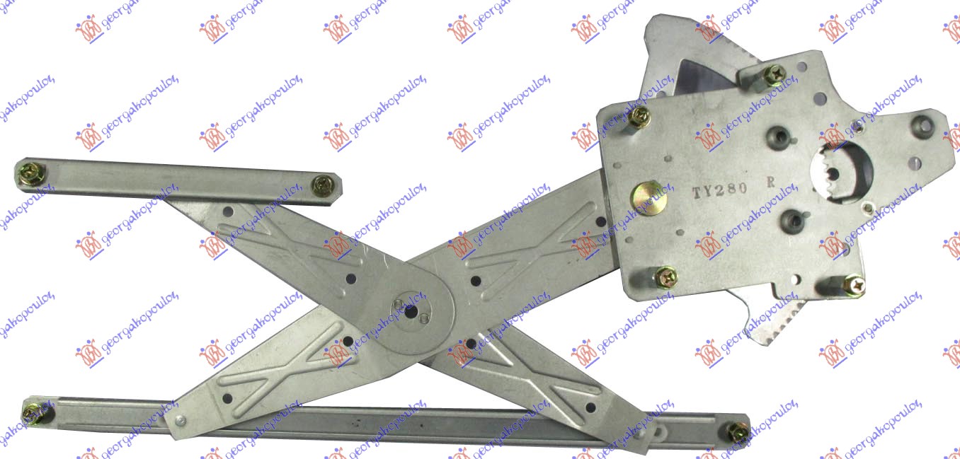 PODIZAC PREDNJEG PROZORA ELEKTRICNI (BEZ MOTORA) 3/5 VRATA (FRANCUSKA) - DESNO