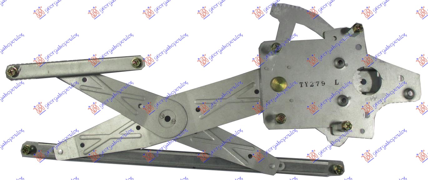 PODIZAC PREDNJEG PROZORA ELEKTRICNI (BEZ MOTORA) 3/5 VRATA (FRANCUSKA) - LEVO