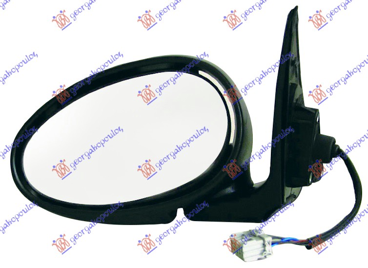 RETROVIZOR ELEKTRICNI SA GREJACEM (KONVEKSNO STAKLO) - LEVO
