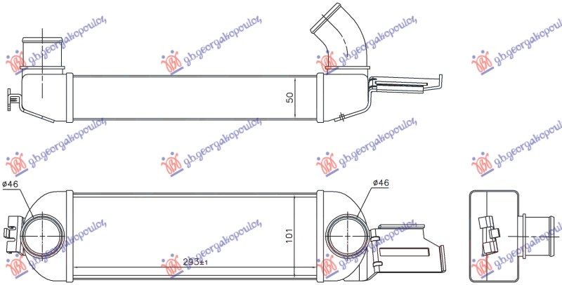 HLADNJAK INTERKULERA 1.7 DTI DIZEL (293x101)
