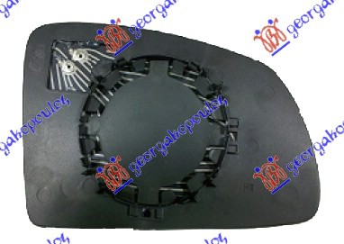 STAKLO RETROVIZORA SA GREJACEM (ASFERICNO) - LEVO