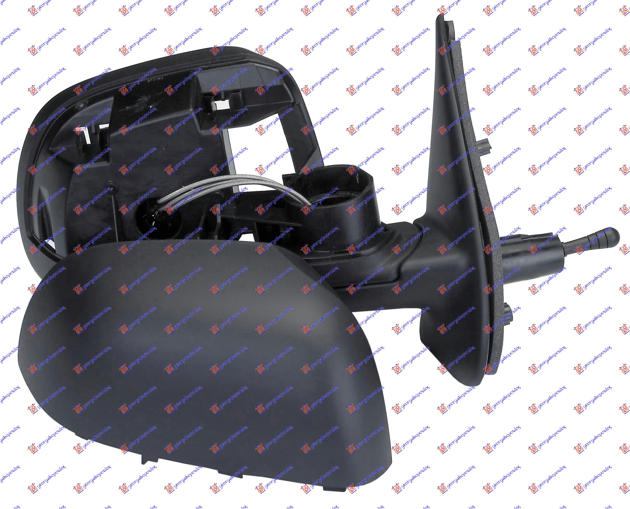 RETROVIZOR MEHANICKI SA SAJLOM PM 09- (A KVALITET) (KONVEKSNO STAKLO) - DESNO