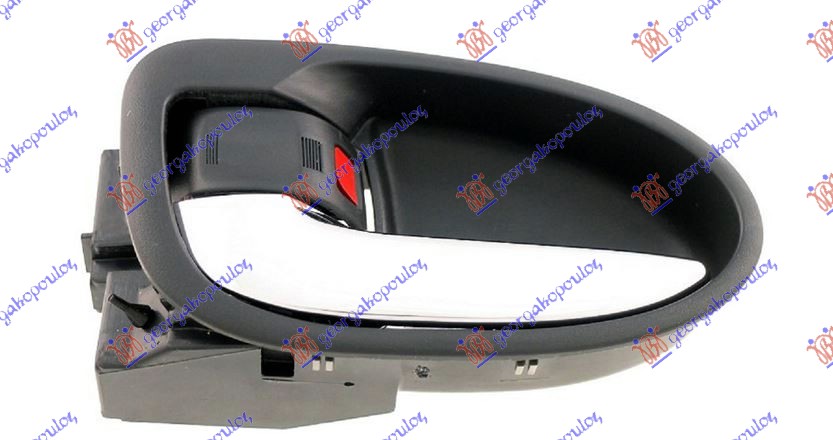 KVAKA PREDNJIH/ZADNJIH VRATA UNUTRASNJA HROM/CRNA - LEVO