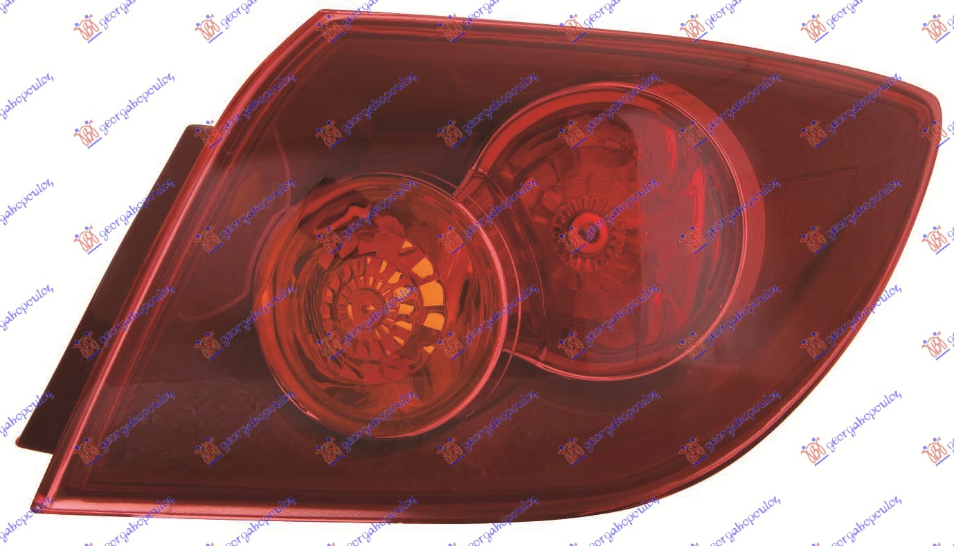 STOP LAMPA SPOLJASNJA 5 VRATA (CRVENA) -06 (DEPO) - DESNO