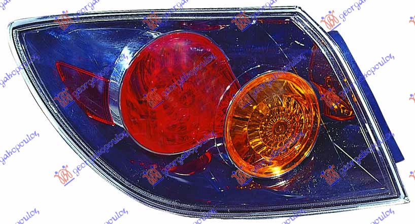 STOP LAMPA SPOLJASNJA 5 VRATA (CRNA) -06 (DEPO)