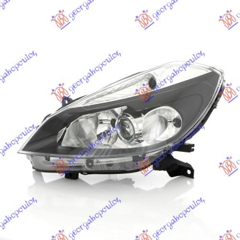 FAR ELEKTRICNI CRNI SA MAGLENKOM (SA REGULATOROM) (H1/H7/H7) (TYC) - LEVO