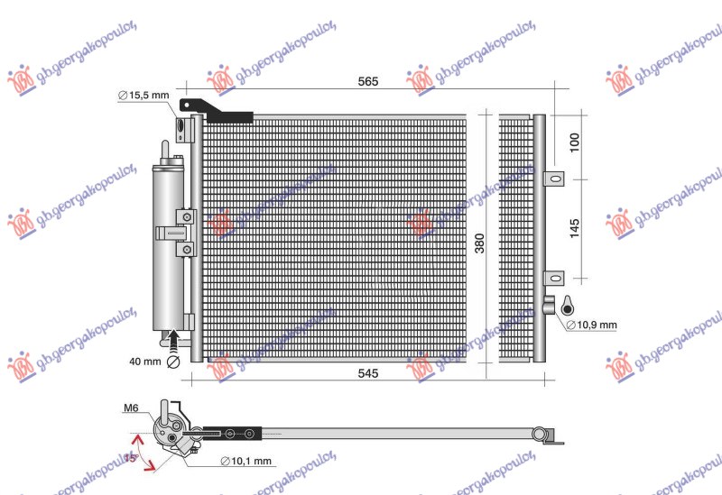 HLADNJAK KLIME BENZIN (51x38)