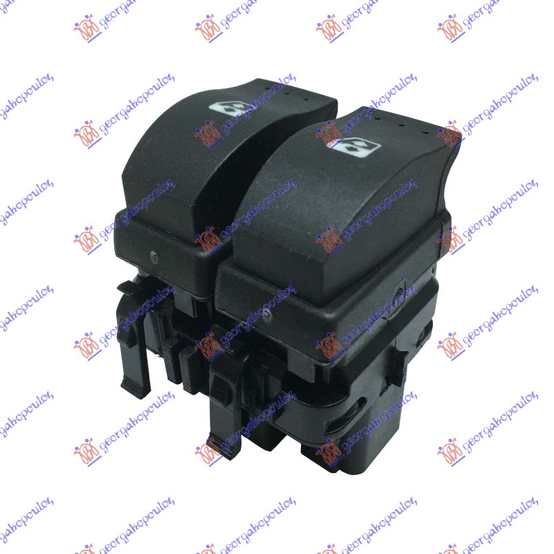 PREKIDAC U PREDNJIM VRATIMA (2 TASTERA) (SIVI KONEKTOR) (10 PIN) - LEVO