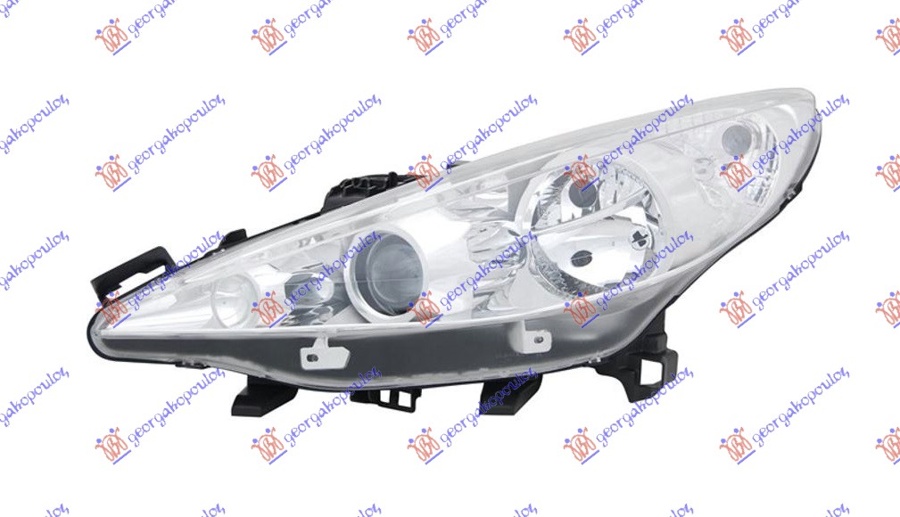 FAR SA PROJEKTOROM (H7/H7/H1) (VALEO) - LEVO