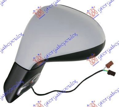 RETROVIZOR ELEKTRICNI SA GREJACEM (ELEKTRO-SKLOPIV) (MIGAVAC) (ASFERICNO STAKLO) - LEVO