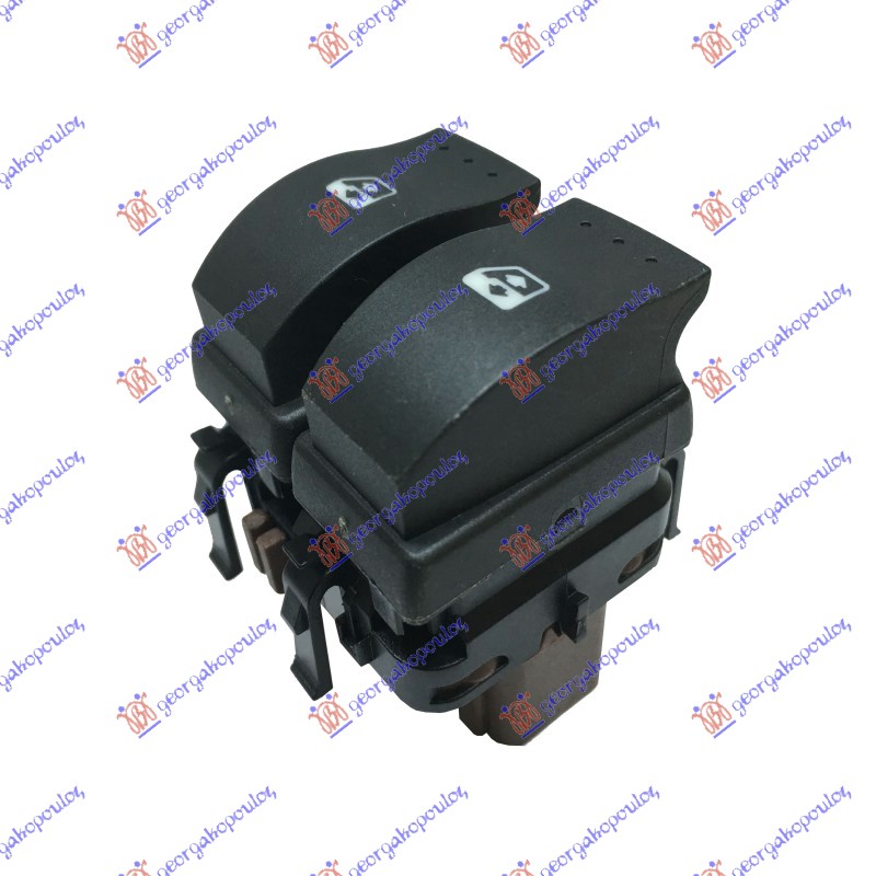 PREKIDAC U PREDNJIM/ZADNJIM VRATIMA (2 TASTERA) (BRAON KONEKTOR) (AUTO) (10 PIN) - LEVO