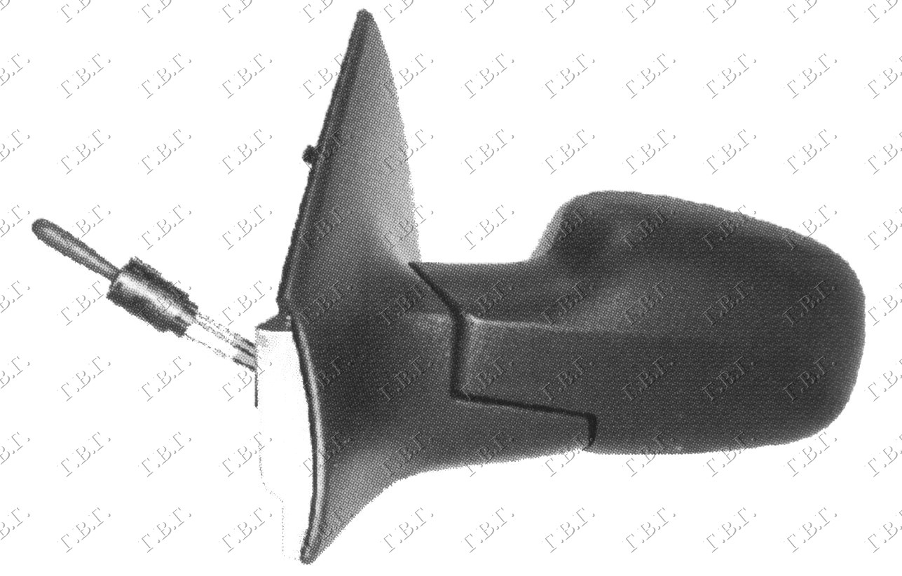 RETROVIZOR MEHANICKI SA SAJLOM (A KVALITET) (ASFERICNO STAKLO) - LEVO