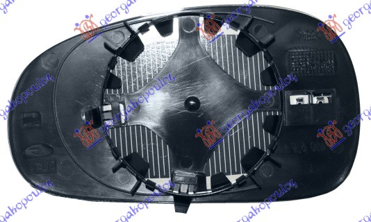 STAKLO RETROVIZORA SA GREJACEM -09 (KONVEKSNO) - DESNO