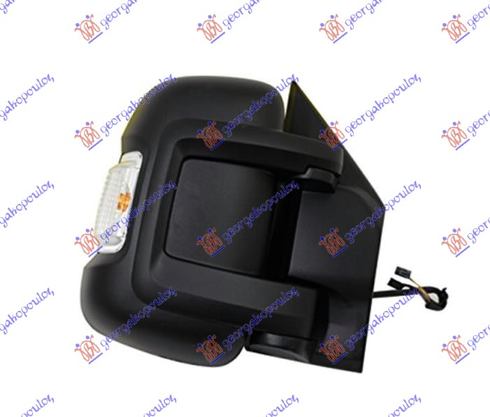 RETROVIZOR ELEKTRICNI SA GREJACEM KRATKI (MIGAVAC) (POZICIONO SVETLO 16W) (A KVA