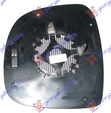 STAKLO RETROVIZORA SA GREJACEM (VITO) (ASFERICNO) - DESNO