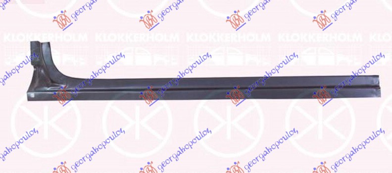 OPLATA KLIZNIH VRATA UNUTRASNJA DONJA - DESNO