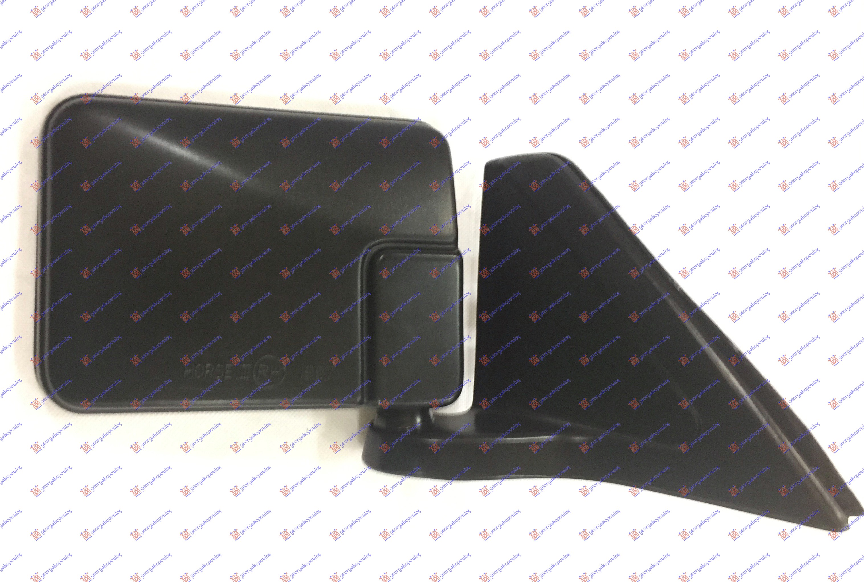 RETROVIZOR MEHANICKI CRNI 2WD (RAVNO STAKLO) - DESNO