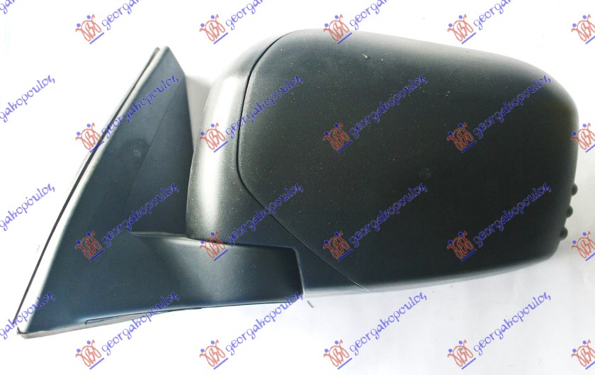 RETROVIZOR ELEKTRICNI CRNI (KONVEKSNO STAKLO) - LEVO