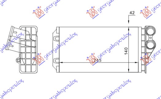 GREJAC KABINE (M) (+/-AC) (245x140) (TIP BEHR)