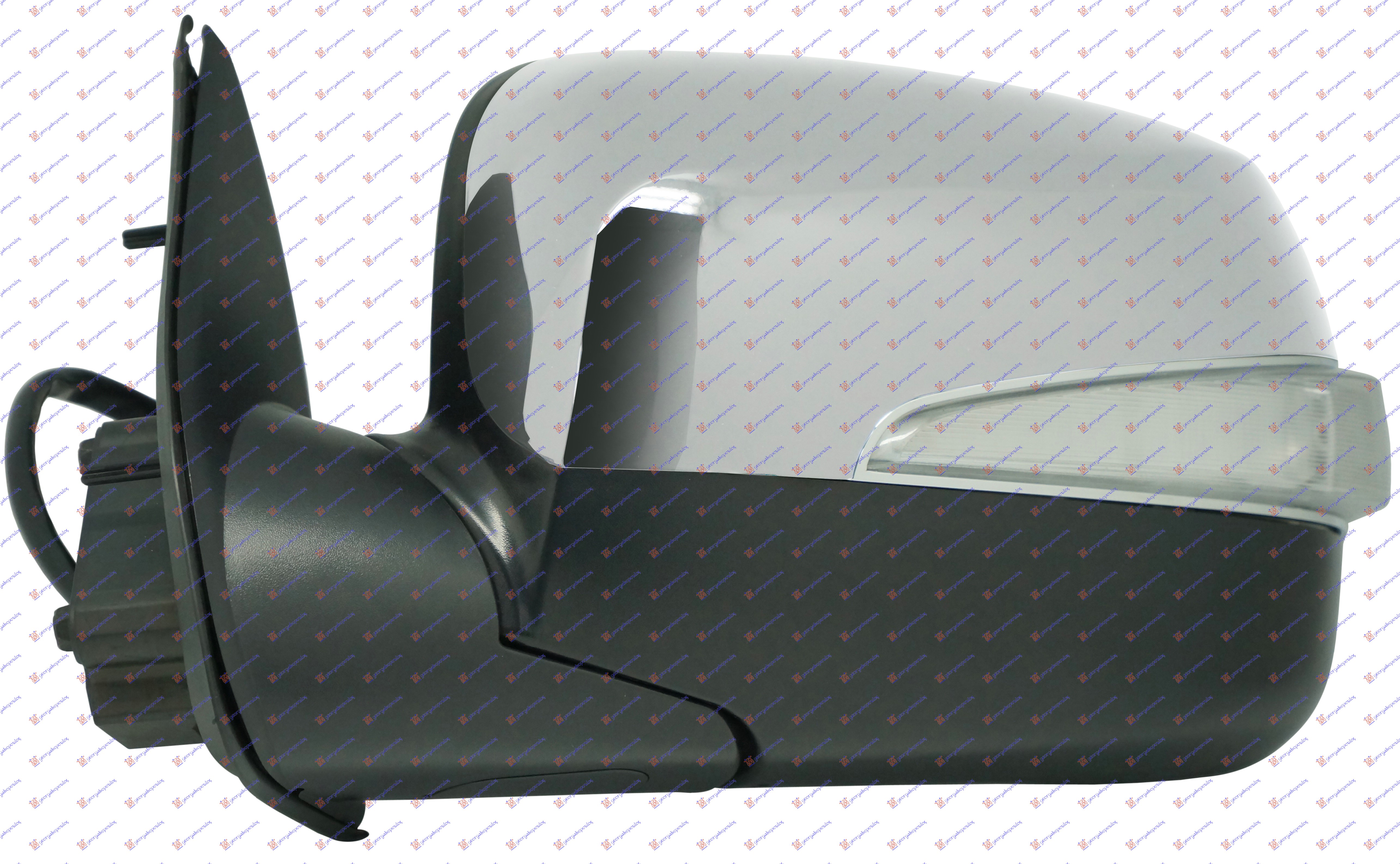 RETROVIZOR ELEKT. PREKLOP. HROM (SA MIG) - LEVO