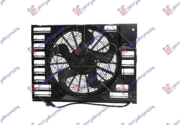 VENTILATOR KOMPLET (3.6/4.4/6.0 BENZIN) (400mm) (3 PIN)