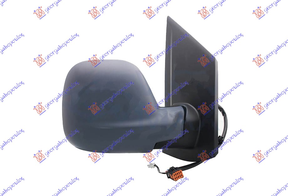 RETROVIZOR ELEKTRICNI SA GREJACEM PM (SENZOR) (7 PIN) (KONVEKSNO STAKLO) - DESNO