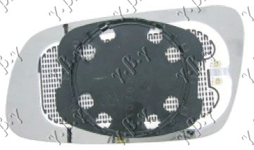 STAKLO RETROVIZORA SA GREJACEM (KONVEKSNO) - DESNO